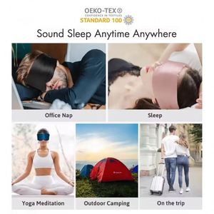 Luxury Eyeshade Custom Logo Silk Sleep for Side Sleeper Eye Mask Sleeping - Product Image 3