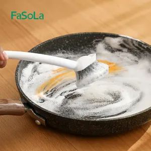 FaSoLa Sikat Pembersih Pencuci Piring, dengan Pegangan Penggosok Piring Peralatan Pembersih Perlengkapan Dapur Perlengkapan Rumah Tangga