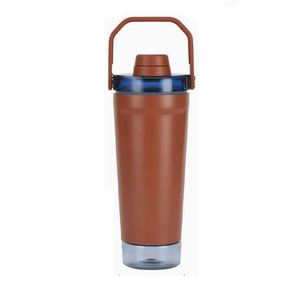Hot Sale 720Ml <b>Large</b> Capacity Fitness Sports Stainless Steel Vacuum Flask Protein Powder Shaker Tumbler <b>Cup</b> Water Bottle - Product Image 1
