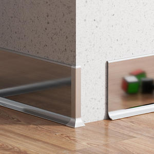 Battiscopa Autoadesivo in Acciaio Inox Decorativo per Decorazione Pareti - Product Image 5