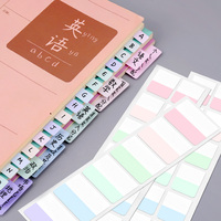 Bas quantité minimale de commande clair PET étanche Transparent autocollants étiquette diviseur drapeau Notes auto-adhésif bloc-notes 60 120 240 bloc-notes