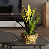artificielle bon marché feuille de bananier palmier arbre intérieur extérieur décoratif faux bananier à feuilles persistantes