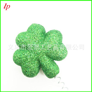 Diadema con Trébol Verde, Accesorio para Fiesta del Día de San Patricio, Diseño de Hoja de Plástico LPP6053 - Product Image 3