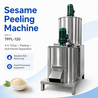 Nettoyeur et éplucheur de graines de sésame à capacité personnalisée - Machine à décortiquer automatique en acier inoxydable pour l'industrie alimentaire