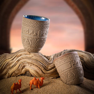 एस्प्रेसो कॉफी कप लाइट लक्जरी विंटेज सिरेमिक पानी कप कोक - Product Image 1