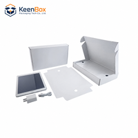 Boîte d'emballage personnalisée pour tablette, boîte en carton ondulé blanc avec insert et impression de logo