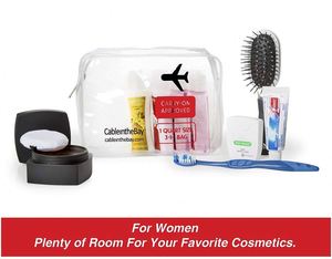 TSA Approved Airline Toiletry <b>Bag</b> Quart Sized with Zipper Airport Compliant Clear <b>Bag</b> Carry-On Luggage Travel Backpack - Product Image 5