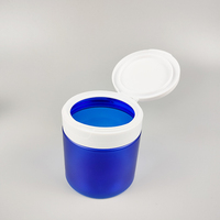 Pot en plastique recyclé 100g 200g 300g, pot en PET avec bouchon à clapet, emballage cosmétique vide pour crème avec bouchon à clapet