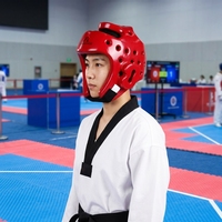 Casque de Taekwondo et de Kickboxing HUNSONGS DIRT - Protection de la Tête - Imperméable, Antibactérien, Matériaux PU+NBR+PVC, Couleur Personnalisée