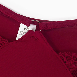 Roupa intérieur De Encaje femmes Sexy dentelle tongs Double bande voir à travers les sous-vêtements dentelle florale découpé <span class=keywords><strong>string</strong></span> - Product Image 2