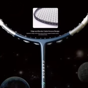 ไม้แบดมินตันระดับมืออา<span class=keywords><strong>ช</strong></span>ีพ 6U 72 กรัม น้ำหนักเบาพิเศษ ผลิตจากคาร์บอน<span class=keywords><strong>ไฟ</strong></span>เบอร์ทั้งชิ้น แข็งแรง ทนทาน แรงตึง<span class=keywords><strong>ส</strong></span>ูง 24-32 ปอนด์ เหมาะสำหรับการฝึกซ้อม พร้อมกล่องของขวัญพรีเมียม - Product Image 2