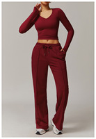 RUIQUWIN-Ensemble de Yoga à Manches Courtes pour Femme, Pantalon d'Extérieur, Ensemble de Fitness, Deux Pièces, Vente Chaude, 2025