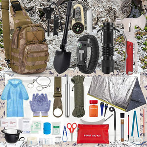 CXXM <span class=keywords><strong>Kit</strong></span> <span class=keywords><strong>de</strong></span> <span class=keywords><strong>survie</strong></span> extérieur pour voyage Camping chasse avec couteau d'urgence costume pelle paille <span class=keywords><strong>Ration</strong></span> sac à dos - Product Image 5