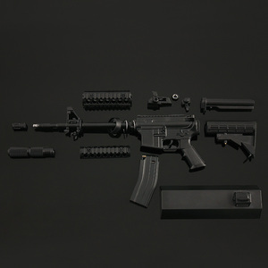 Modèle de pistolet d'assemblage M4A1 Ar15 Ar18 Noir 1:3 Modèle de pistolet en métal Pistolet de sécurité Jouet miniature - Product Image 5