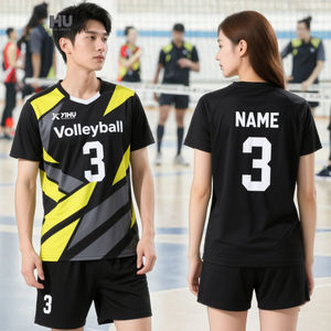 ชุดวอลเลย์บอลพร้อมผ้าระบายอากาศชุดวอลเล่ย์บอลปรับแต่งได้ | น้ำหนักเบาสำหรับฝึกเยาวชน - Product Image 2