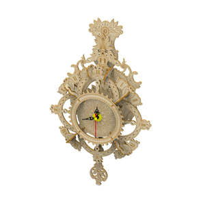 Kit de Modelo de Relógio de Pêndulo em Madeira Cortada a Laser, Brinquedo Educacional DIY para Crianças e Adultos, Quebra-Cabeça 3D para Montar - Product Image 2