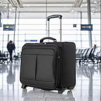 Valise de voyage légère pour homme, 16 pouces, en tissu Oxford, à roulettes, petite, pour le transport de costumes