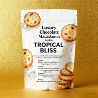 Emballage en plastique PET Doypack personnalisé pour biscuits, fruits et légumes déshydratés, collations, biscuits à l'avoine, résistant à l'humidité
