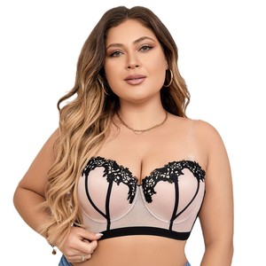 Reggiseno Balconette di Alta Qualità per Donne Taglie Forti con Decorazione in Pizzo Guipure - Product Image 5
