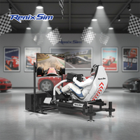 Renixsim F1 Full Motion Sim Simulador de carreras de realidad virtual Simulador de coche hidráulico Máquina de juego