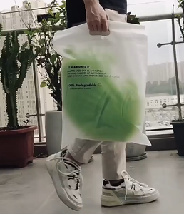 Custom frosted zip lock plastic clothing bags poly ziplock handle with handle for clothing packaging t shirt clothes