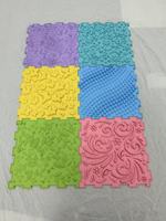 Tapis sensoriel de décompression et anti-stress, ensemble de modules, tapis de puzzle, tapis d'acupression pour les pieds, couleur personnalisée, 3-6 ans, intérieur, 30x30cm, TPE