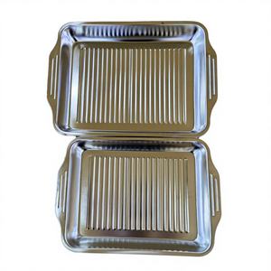 Plaque de cuisson professionnelle en acier inoxydable écologique de 0,5 mm d'épaisseur, qualité commerciale, résistante aux déformations, pour biscuits et gâteaux, usage intensif - Product Image 4