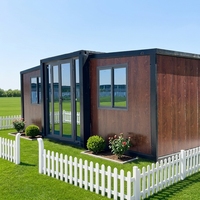 Maison mobile de luxe, maison préfabriquée modulaire en conteneur de 20 pieds, 2, 3 ou 4 chambres, maison en conteneur pliable et extensible, maison en boîte