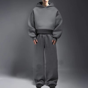 Produttore di Tute Unisex Oversize, Set di Felpa e Pantaloni in Pile Tecnico Pesante, Tuta Sportiva Oversize per Uomo - Product Image 3