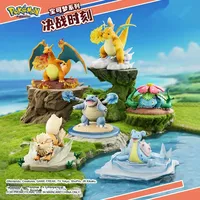 Figurines en résine de la série Pokémon : Pikachu, Psyduck, Bulbasaur – Statues mignonnes et amusantes inspirées de l'anime