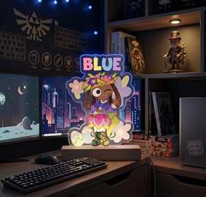 โออีเอ็มอะคริลิคสแตนเดอร์แบบตั้งได้ไฟกลางคืน LED ของโลกแดนดี้แบบมีเอกลักษณ์เฉพาะสำหรับเด็ก - Product Image 6