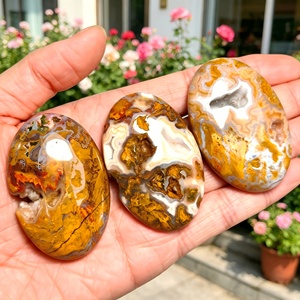 หินอาเกตธรรมชาติขัดเงาทรงกลมสำหรับขายส่ง ของตกแต่งสำนักงาน งานฝีมือคริสตัล - Product Image 3