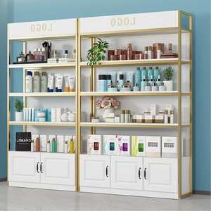 Exhibidores de Metal y Madera de Estilo Moderno, Estante de Exhibición de Cosméticos para Tiendas Minoristas, Suministro Directo de Fábrica - Product Image 4