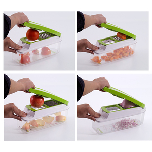 Échantillon gratuit 3 lame main appuyant sur robot <span class=keywords><strong>culinaire</strong></span> dicer <span class=keywords><strong>hachoir</strong></span> - Product Image 6