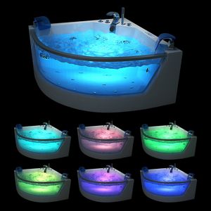 Diseño de surf Esquina independiente Chorro de aire Burbuja Acrílico Bañera de esquina Bañera de hidromasaje Spa Masaje de vidrio Bañera de hidromasaje - Product Image 3