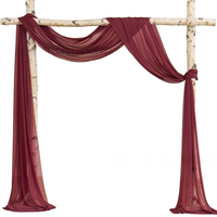 Voilages d'arche de mariage haute densité en tissu doux de qualité supérieure, durables pour la décoration de lieux et d'événements