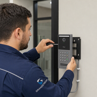 Estación de Videoportero SIP Grandstream GDS3725, Intercomunicador IP HD, Lector de Tarjetas IC/ID/NFC, IA, ISP, PoE, Control de Acceso, Cámara de Seguridad