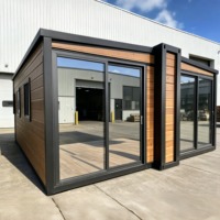 Maison conteneur modulaire de 10 pieds avec système d'énergie solaire, bureau moderne, atelier, unité d'hébergement, bâtiment préfabriqué portable