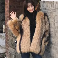 新作ファッションファーコート暖かいジャケットアパレル冬フェイクファーふわふわジャケット女性工場卸売カスタムスポット