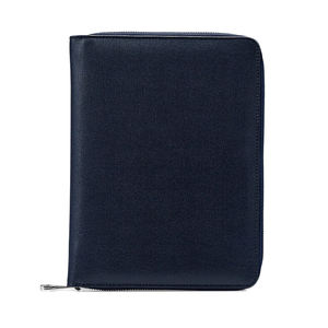 Vegan Leather Zipper Card Holder Folio Customized Leather Gift Zipperd <strong>Padfolio</strong> - Product Image 6