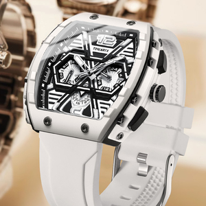 Reloj de Cuarzo Luminoso Multifunción TIMEARTX para Hombre, con Espejos Curvos y Diseño de Barril de Vino - Product Image 1