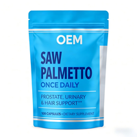 Capsules de Saw Palmetto Marque Blanche OEM – Soutien Prostate Adulte, Bloqueur de DHT, Croissance Capillaire, Sans Gluten, Non-OGM