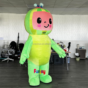 Disfraces <span class=keywords><strong>de</strong></span> Mascota <span class=keywords><strong>de</strong></span> sandía <span class=keywords><strong>de</strong></span> felpa inflable para adultos frutas personaje Animal caminar Cosplay vestidos <span class=keywords><strong>de</strong></span> fiesta - Product Image 3