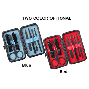 2023 Popular Manicure Set 7 PCS Trimming Tools Grooming Kit Pedicure <strong>Nail</strong> Clipper With Luxurious Travel <strong>Case</strong> - Product Image 4