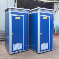 Toilettes portables de luxe en acier au design asiatique avec salle de bain complète extérieure, douches et toilettes de style Dubaï