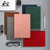 Carnet A5 à couverture souple en PU avec logo personnalisé, bloc-notes simple pour les affaires, le bureau et les notes de réunion, aspect cuir de mouton