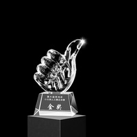 Trofeos de Cristal Personalizables de Alta Calidad con Logotipo, Estilo Artístico Personalizado, Técnica Pulida, Trofeos en Blanco