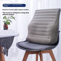 Stock approvisionnement quantité minimale de commande 1 Portable PVC flocage gonflable coussin de voiture bureau taille chaise coussin taille oreiller pour voiture