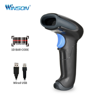 Lecteur de codes-barres laser filaire 1D 2D WINSON WNL-5000g, lecteur de codes-barres pas cher