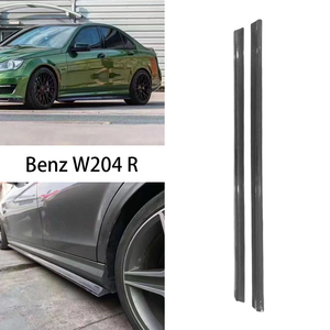 Jupes latérales en fibre de carbone style C63 pour Mercedes Classe C W204 C204 2007-2014 - Product Image 2